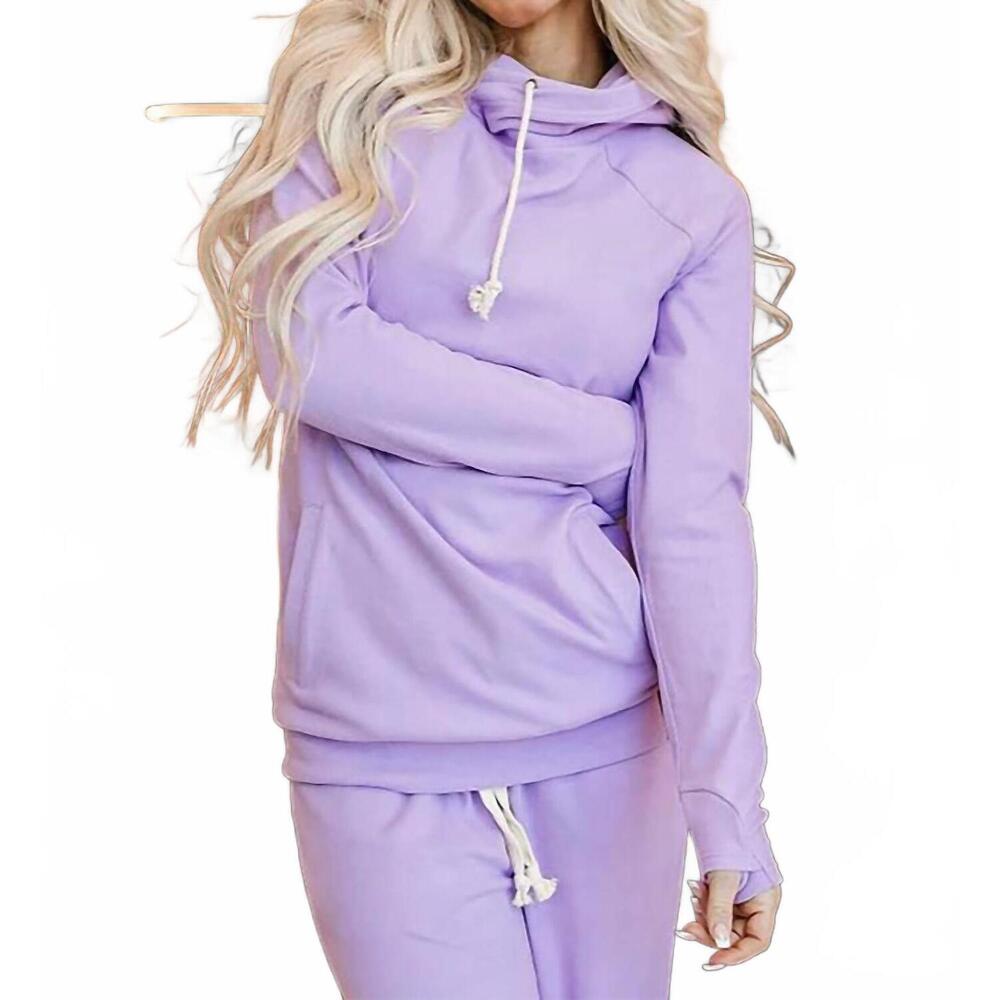 NEW AMPERSAND AVE doublehood™ sweatshirt in wisteria